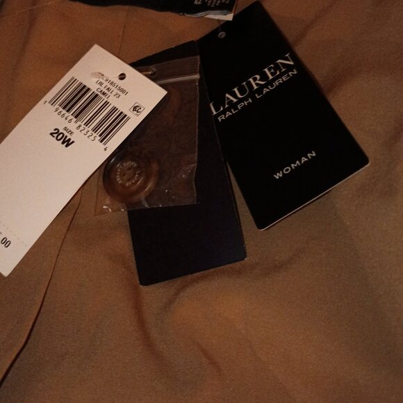 RALPH LAUREN LAUREN BULLION PLUS SIZE CAMEL WOMEN'S CORDOROY BLAZER   NWT - Picture 4 of 12